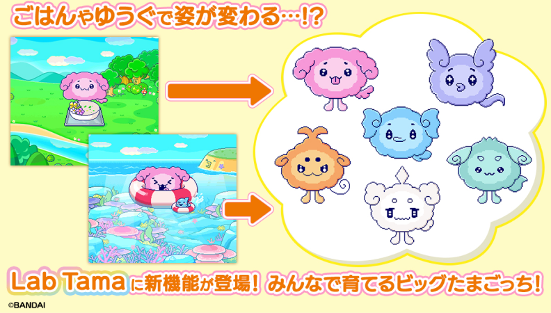 Actualización de funciones de Lab Tama: CRÍA UN GRAN TAMAGOTCHI!